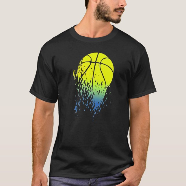 Camiseta Neon Basketball Glitch (Anverso)