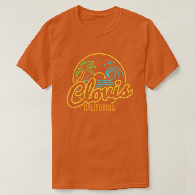 Camiseta Neon Beach Clovis California (Diseño del anverso)