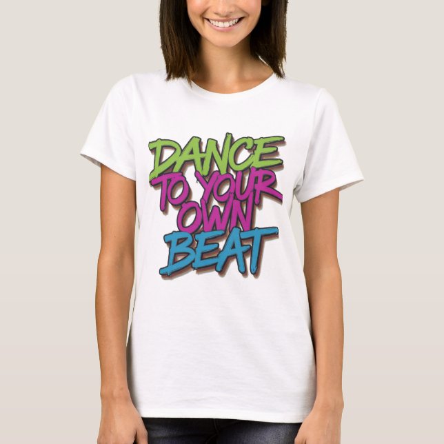 Camiseta "Neon Beats: Baila a tu propio graffiti de goles T (Anverso)