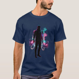 Camiseta Neon Bloom: Crecimiento Tecnológico