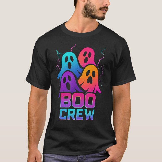 Camiseta Neon Boo Crew | Halloween infantil (Anverso)