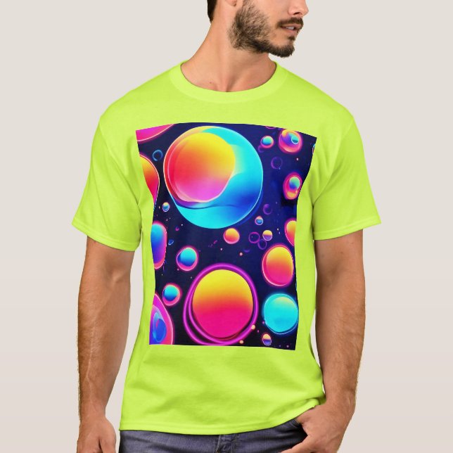 Camiseta Neon Bubble Universe (Anverso)