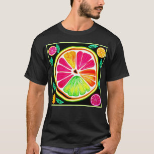 Camiseta Neon Citrus Fruit Fiesta