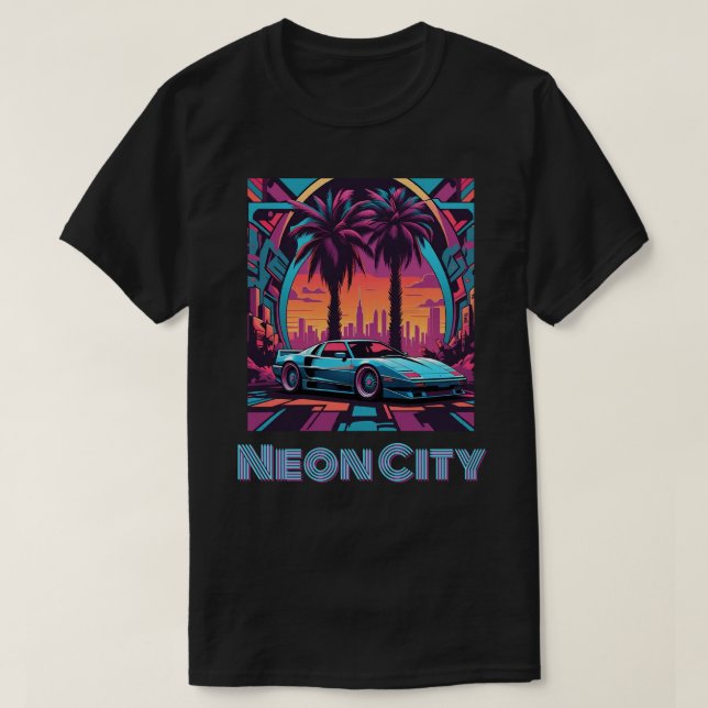 CAMISETA " NEON CITY " T-SHIRT (Diseño del anverso)