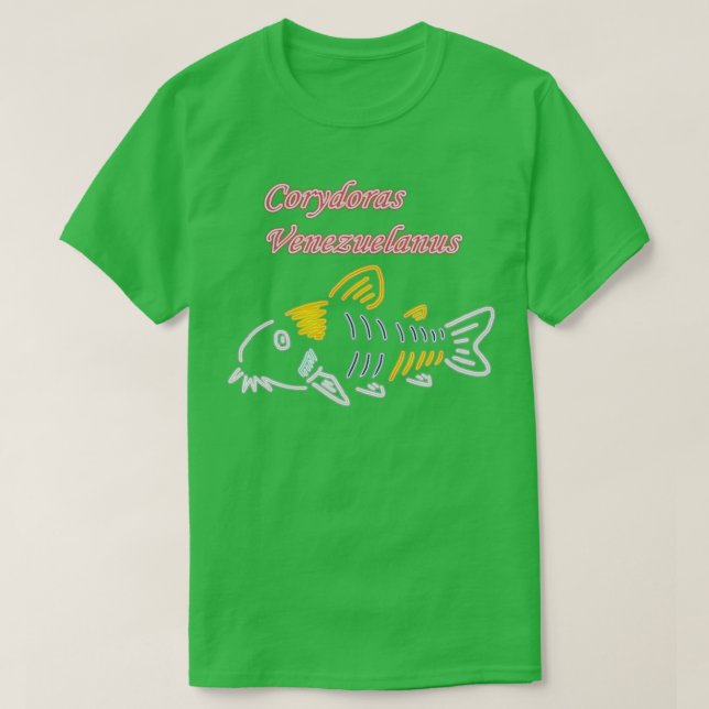 Camiseta neon corydoras (Diseño del anverso)