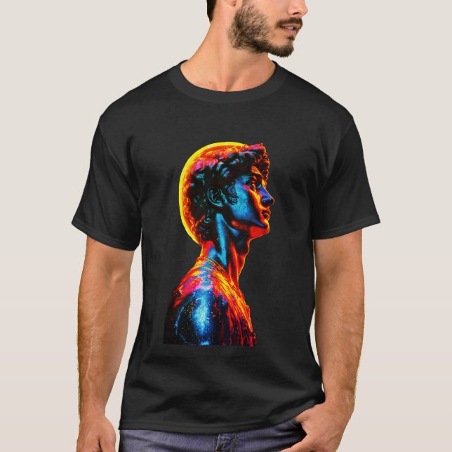 Camiseta Neon David Statue (Anverso)