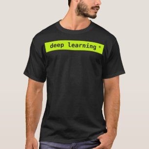 Camiseta neón de aprendizaje profundo