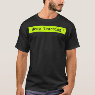Camiseta neón de aprendizaje profundo