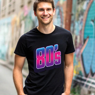 Camiseta Neón de los años 80