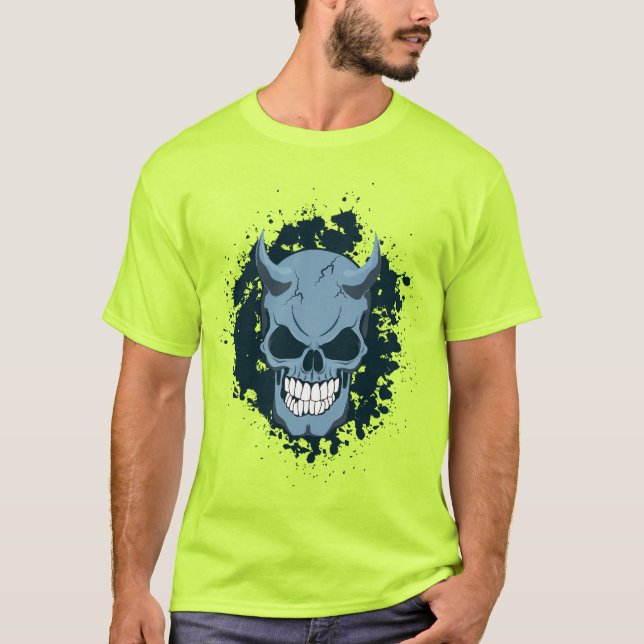 Camiseta Neon Demon Skull (Anverso)