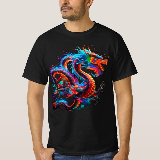 Camiseta Neon Dragon T-Shirt (Anverso)