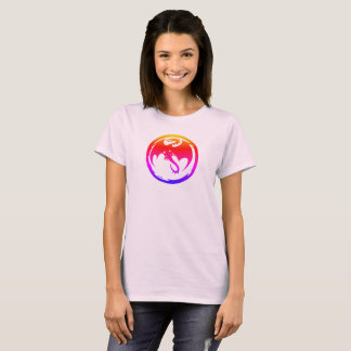 Camiseta Neon Dragon women pale pink T-shirt