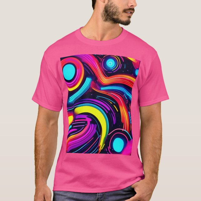 Camiseta Neon Dreamscape Art (Anverso)
