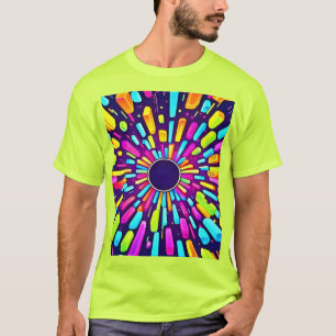 Camiseta Neon Dreamscape: Un viaje psicodélico