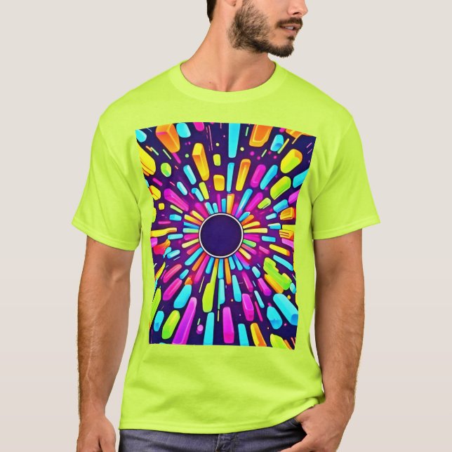 Camiseta Neon Dreamscape: Un viaje psicodélico (Anverso)