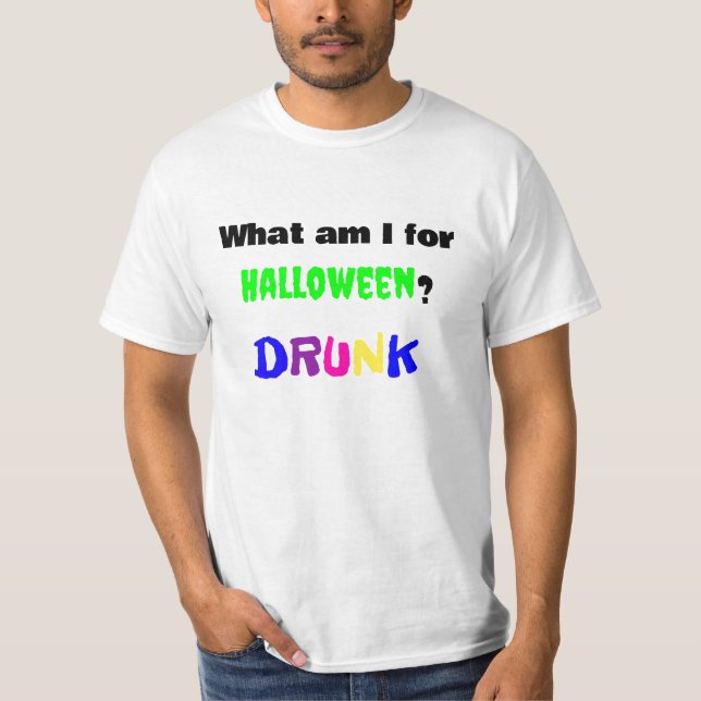 Camiseta NEON Drunk Halloween Shirt FUNNY (Anverso)
