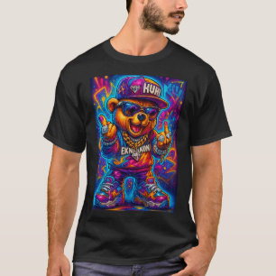 Camiseta Neon EKNAKHON Rap Bear – Graffiti Brillan