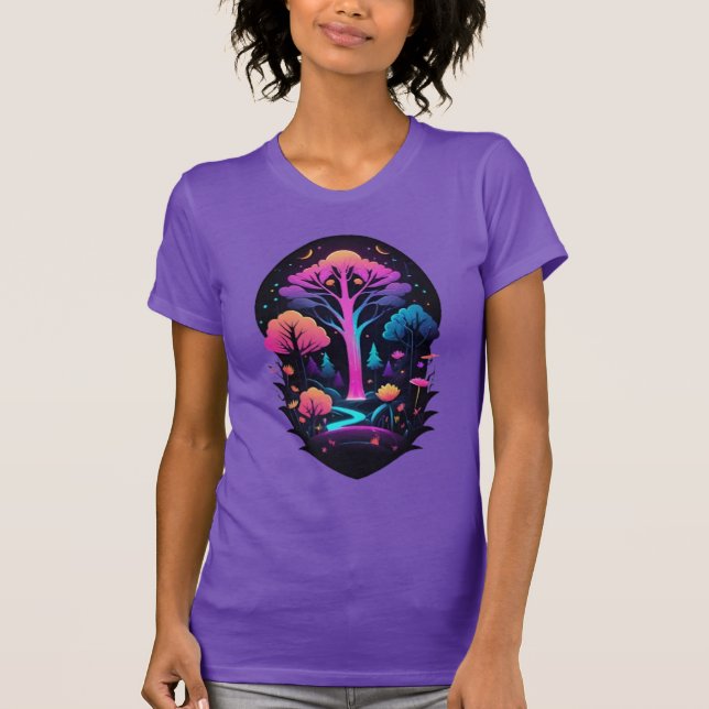 Camiseta Neon Enchanted Woods (Anverso)