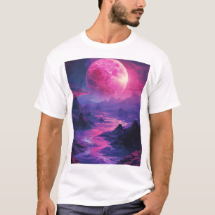 Camiseta Neon Exoplanet Landscape T-Shirt
