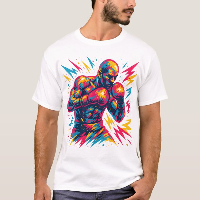 Camiseta Neon Fighter (Anverso)