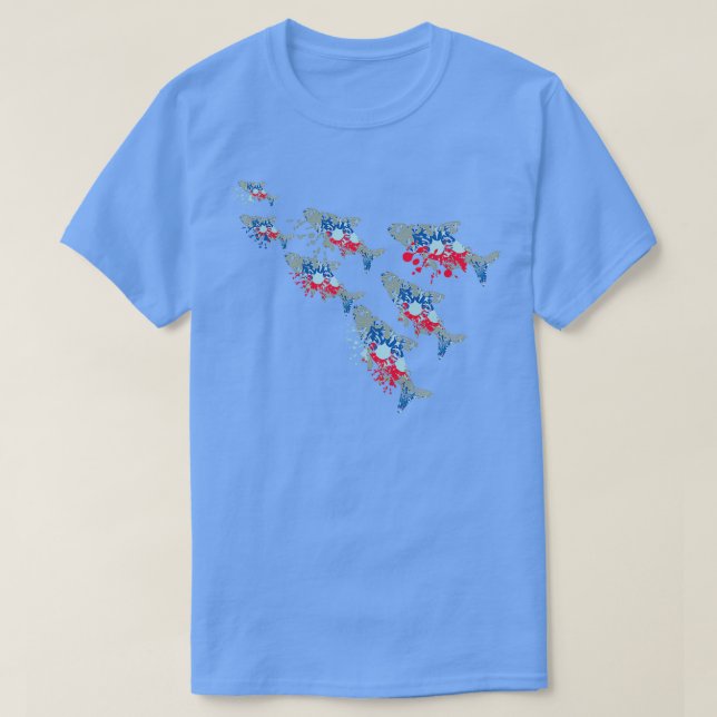 Camiseta Neon Fish (Diseño del anverso)