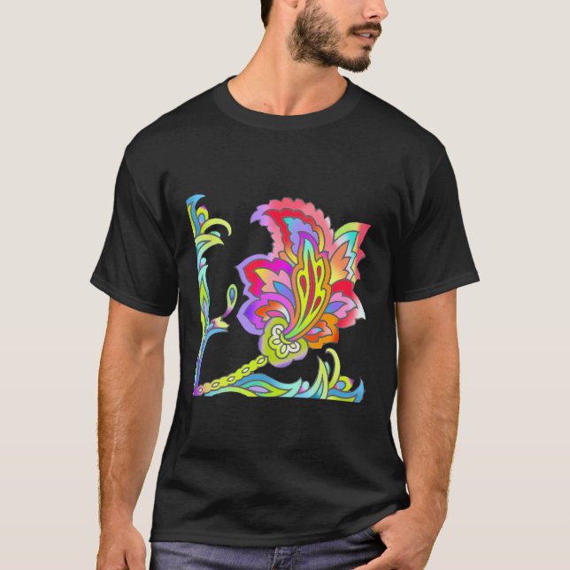 Camiseta Neon Flowers (Anverso)