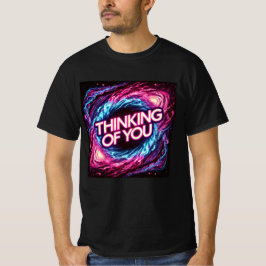Camiseta Neon Galaxy Pensando En Usted Mens Tshirt