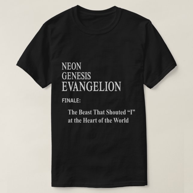 Camiseta Neon Génesis Evangelion Episodio 26 Béisbol de 300 (Diseño del anverso)