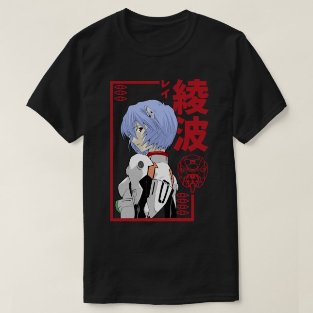 Camiseta Neon Genesis Evangelion Rei Ayanami (Diseño del anverso)