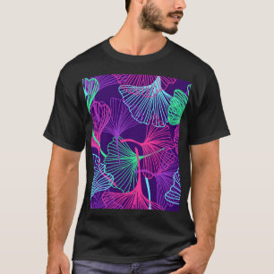 Camiseta Neon Gingko Sale: Floral brillante.