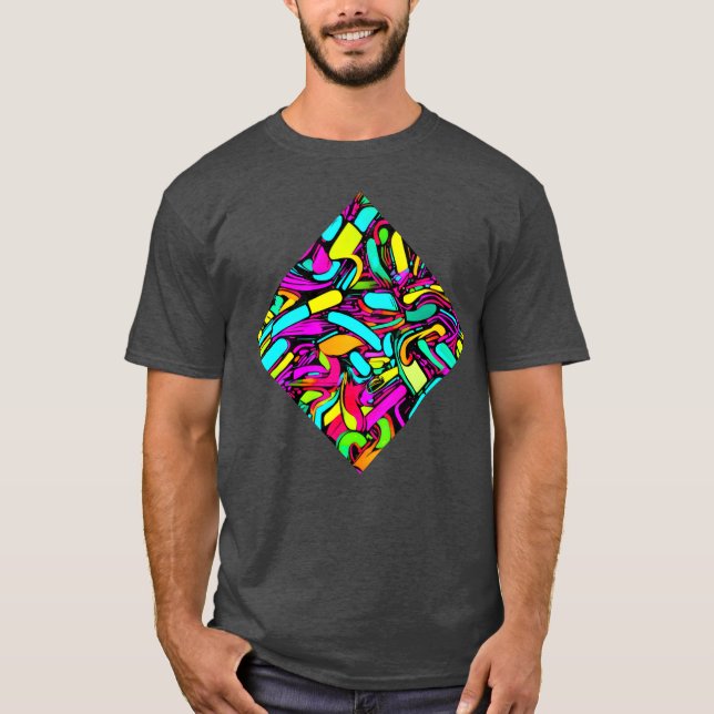 Camiseta Neon Glow Vintage Retro Style boy (Anverso)