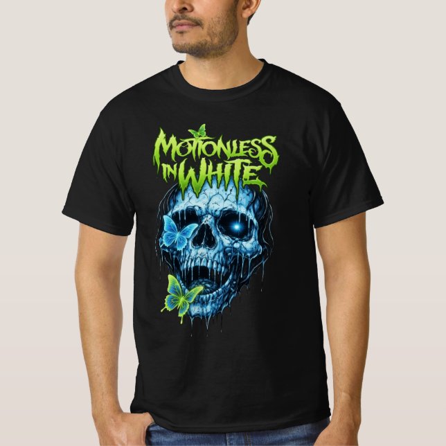 Camiseta Neon Gothic Skull (Anverso)