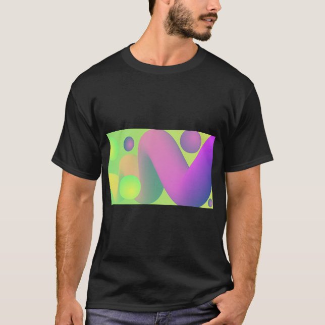 Camiseta Neon Gradient Party Vibes (Anverso)