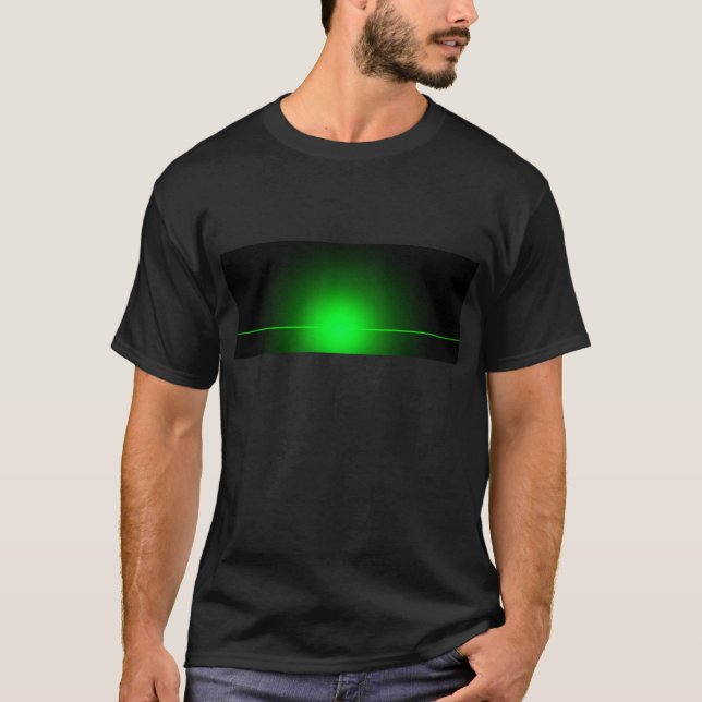 CAMISETA NEON GREEN GLOW BLACK BACKGROUNS WALLPAPERS PERSON (Anverso)
