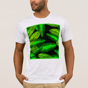 Camiseta Neon Green Leaves Art. Comprar ahora
