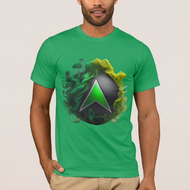 Camiseta Neon Green Xbox Smoke (Anverso)