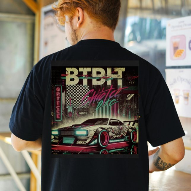 Camiseta Neon Grunge car (Subido por el creador)