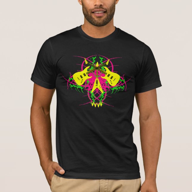 Camiseta Neon Guitar T-Shirt (Anverso)