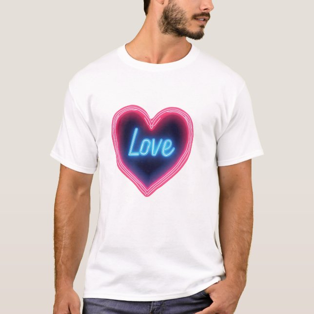 Camiseta Neon Heart (Anverso)