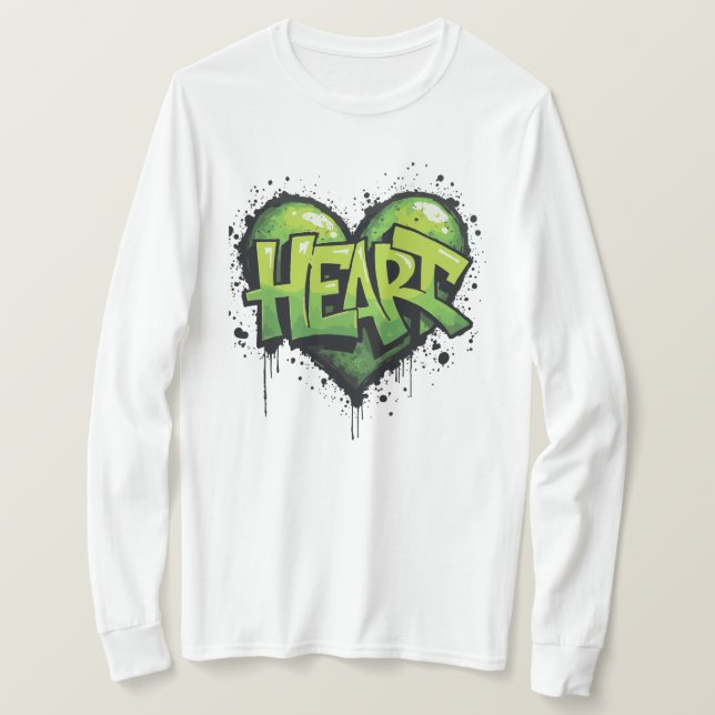Camiseta Neon Heartbeat (Anverso del diseño)