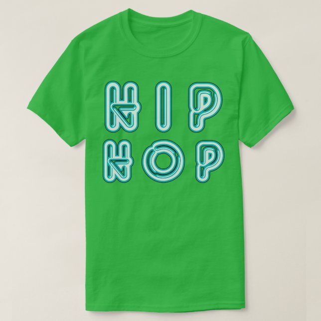Camiseta Neon Hip Hop (Diseño del anverso)