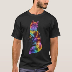 Camiseta Neon ilumina a zorro hermoso