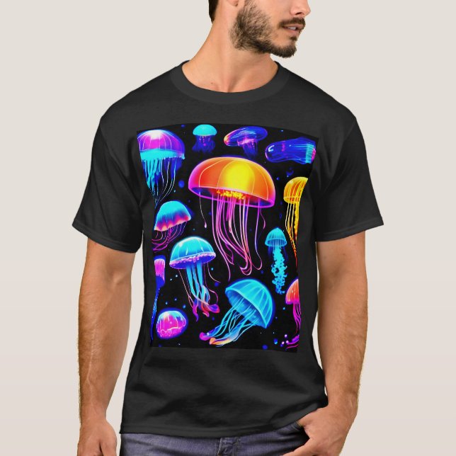 Camiseta Neon Jellyfish (Anverso)