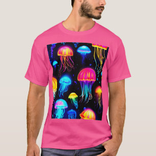 Camiseta Neon Jellyfish Dreamscape