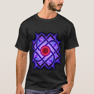 Camiseta Neon Mandala – Resplandor Púrpura