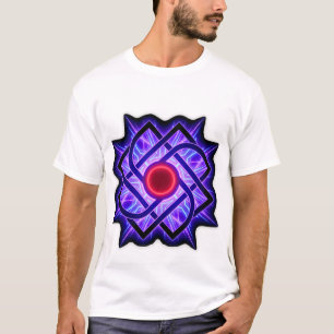 Camiseta Neon Mandala – Resplandor Púrpura