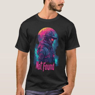 Camiseta Neon Military Futuristic Explorer Night Scene