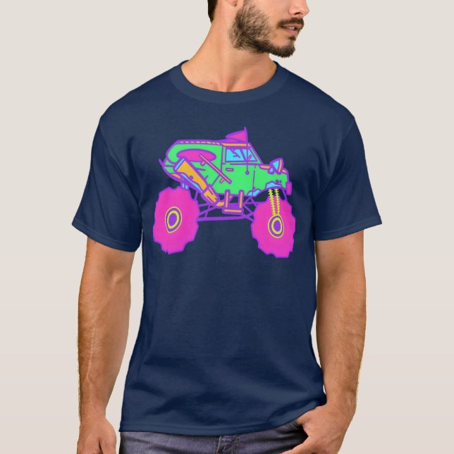 Camiseta Neon Monsterruck girl (Anverso)