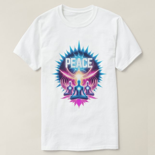 Camiseta Neon Nirvana - Encuentra paz (Diseño del anverso)