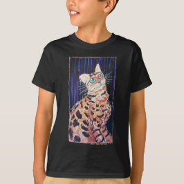 Camiseta Neon Noir Bengal Cat